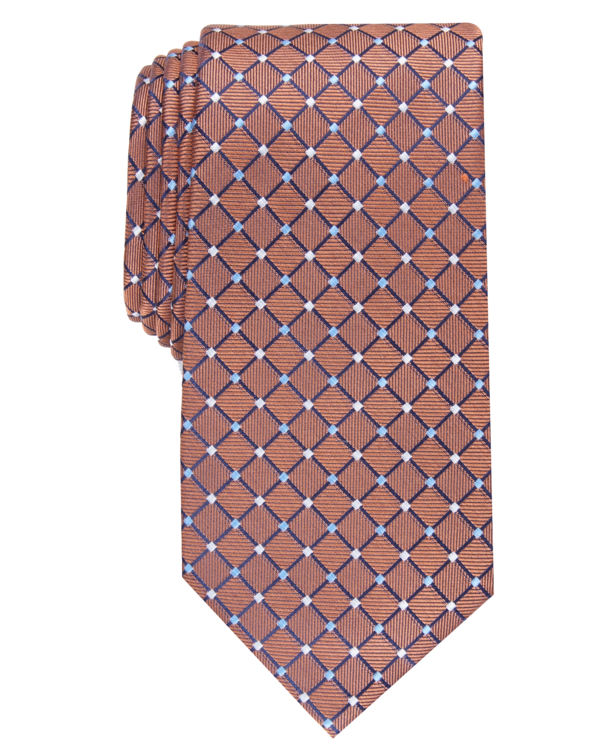 Men's Classic Grid Tie, Created for Macy's - Mint