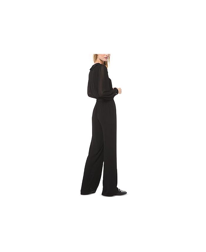 Michael Kors Ruffled Wrap Jumpsuit - Macy's