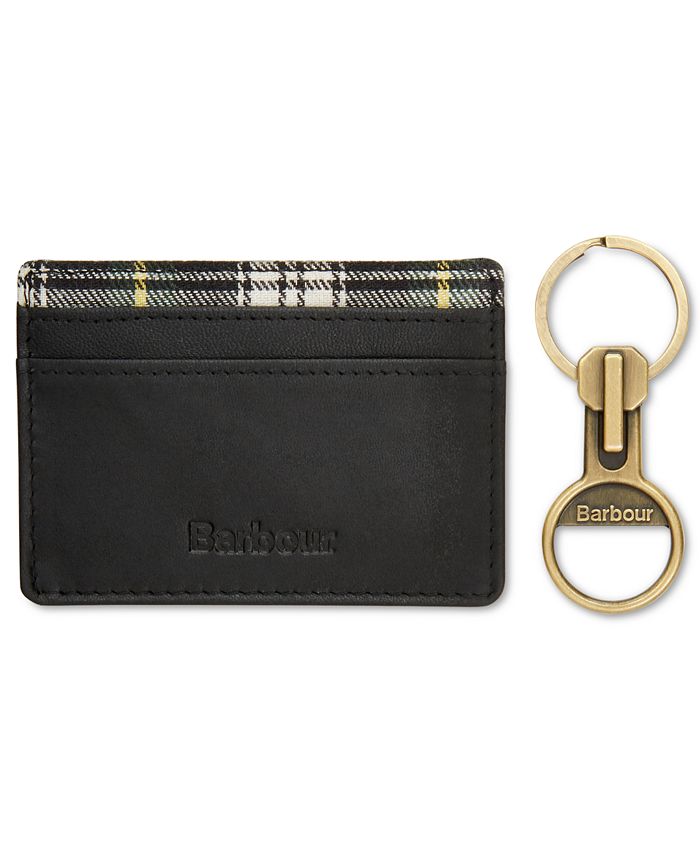 Barbour Men's Keychain & Card Holder Set Macy's