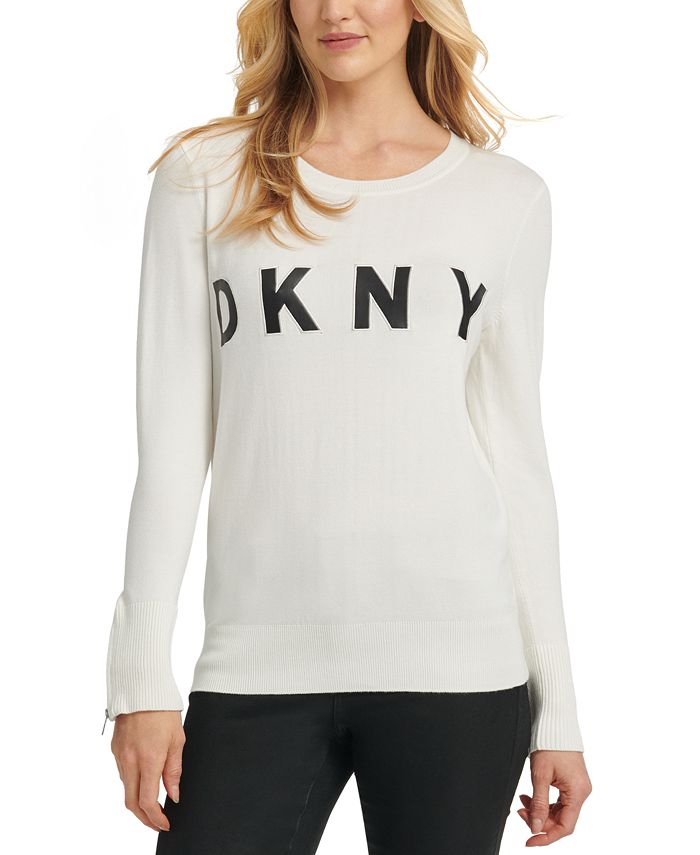 DKNY Logo Sweater & Reviews - Sweaters - Women - Macy's