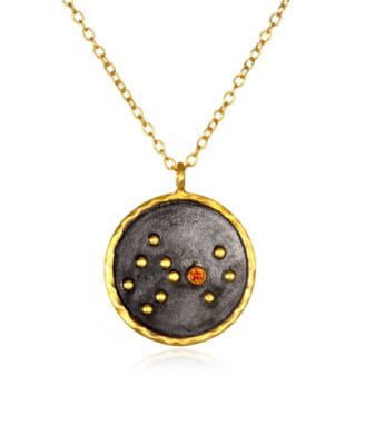 Satya Jewelry - Scorpio Zodiac Citrine Gold 18" Necklace