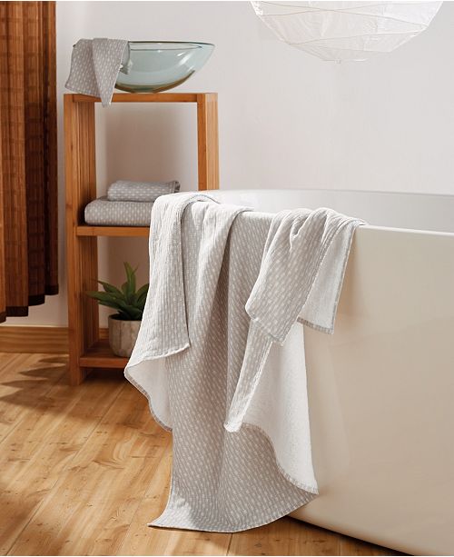 Uchino Wicker Print 100 Cotton Towel Collection Reviews Bath Towels Bed Bath Macy S