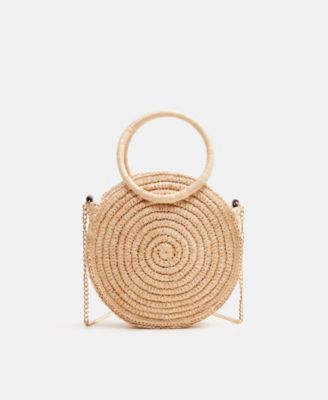 mango round raffia bag