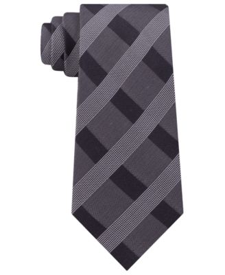 Calvin Klein - Men's Slim Check Silk Tie