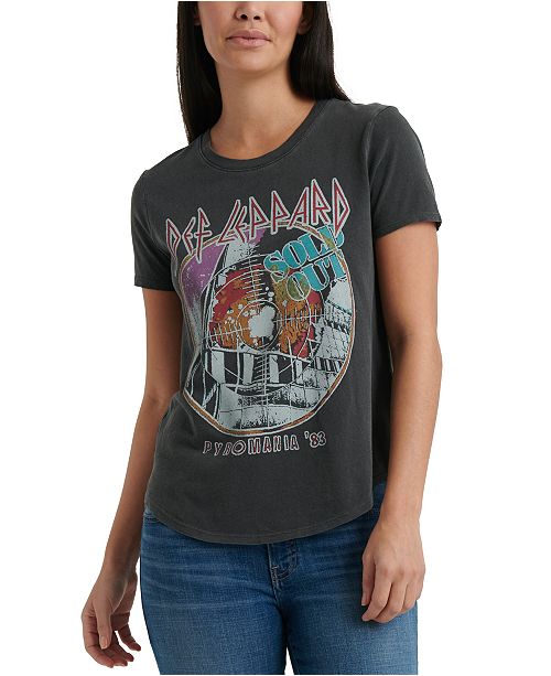 Lucky Brand Def Leppard Graphic T Shirt Reviews Tops Women Macy S