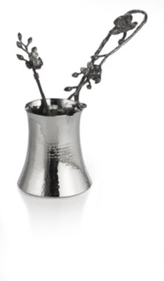 Black Orchid Coffee Pot & Spoon