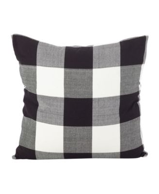 buffalo check pillows black