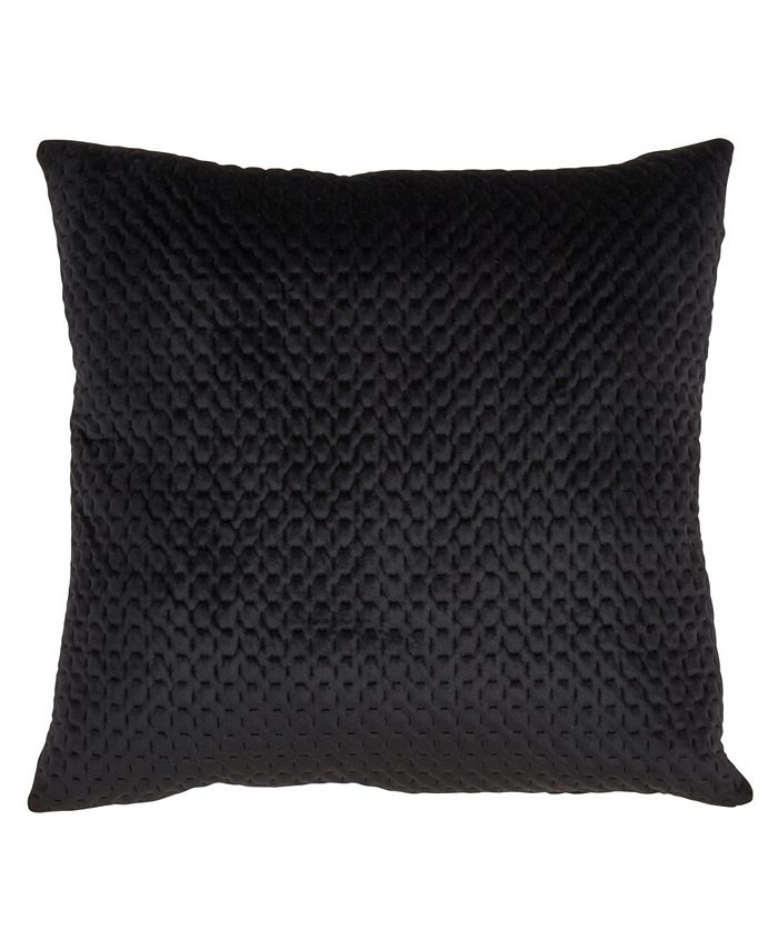 Saro Lifestyle Pinsonic Velvet Decorative Pillow, 18