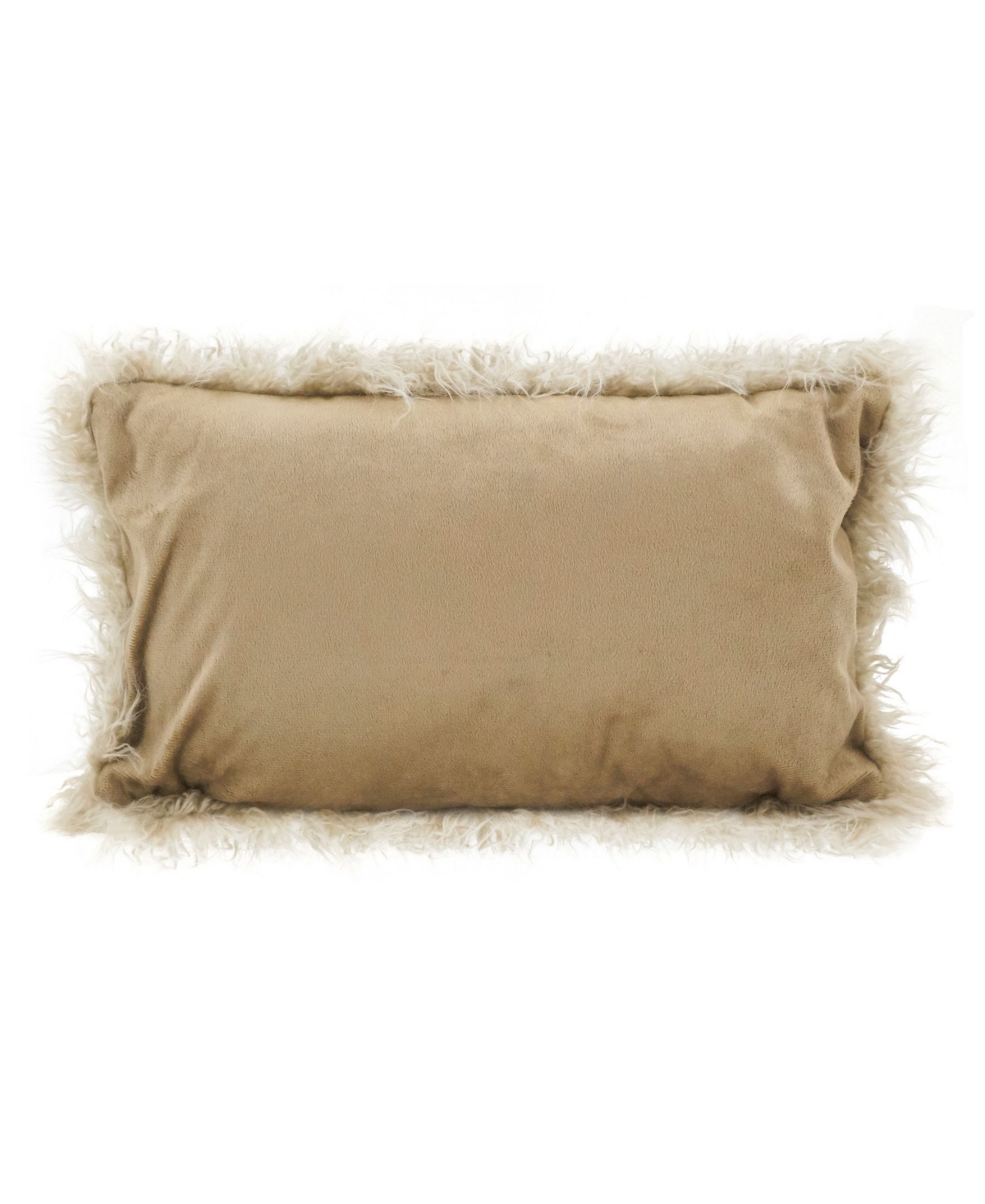 Saro Lifestyle Mongolian Faux Fur Decorative Pillow, 12