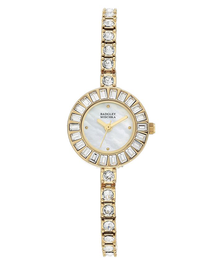 Badgley mischka swarovski clearance crystal bracelet watch