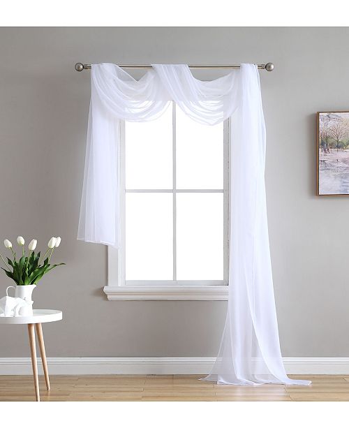 Hlc Me Lumino Canberra Sheer Voile Swag Scarf Reviews Window