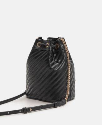 mango black bucket bag