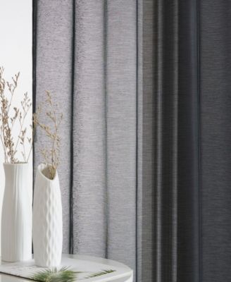 2 Piece Semi Sheer Voile Window Curtain Drapes Grommet Panels for Bedroom, Living Room & Kids Room