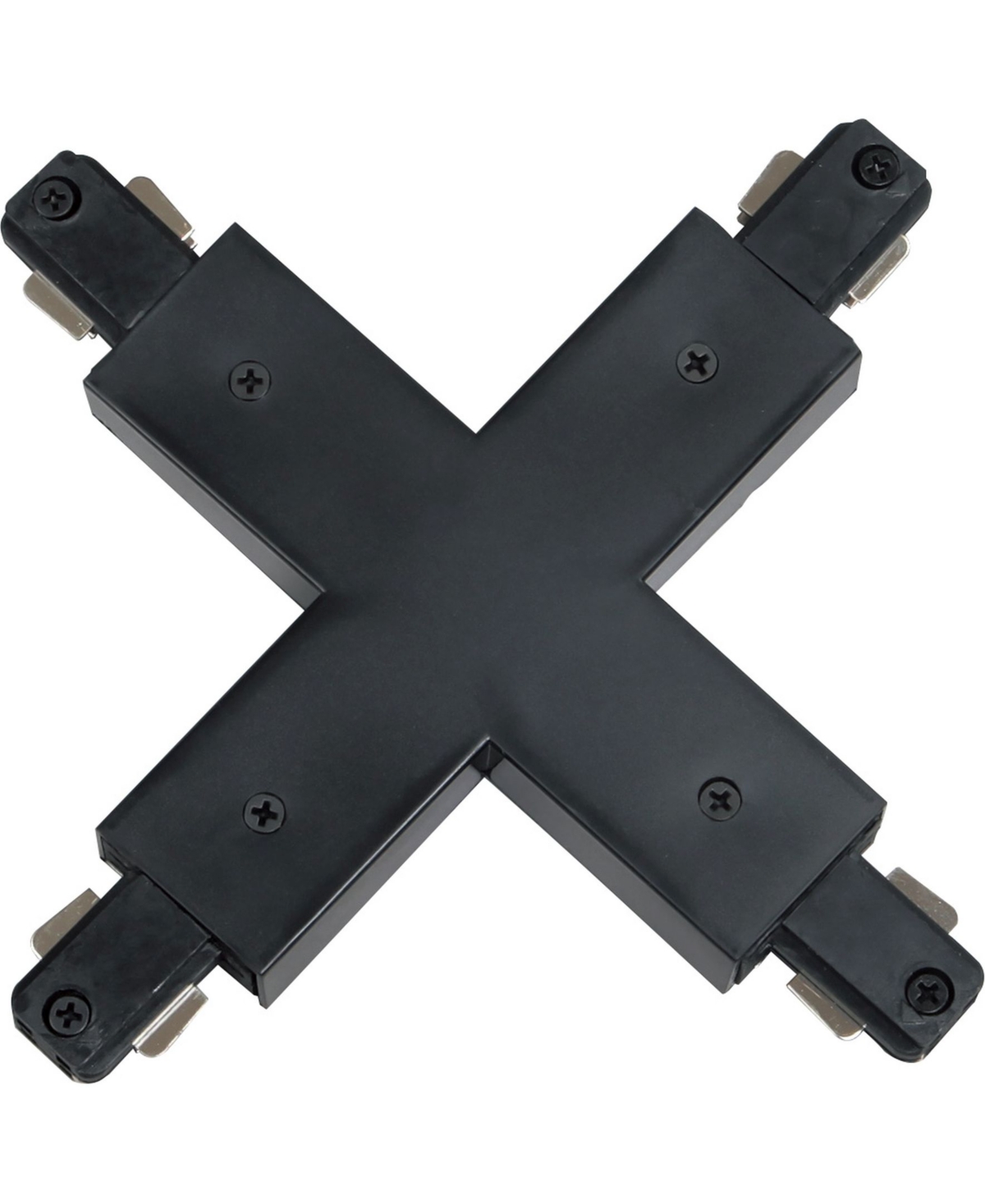 Volume Lighting "x" Connector 120v 2-circuit/1-neutral Track Systems In Black