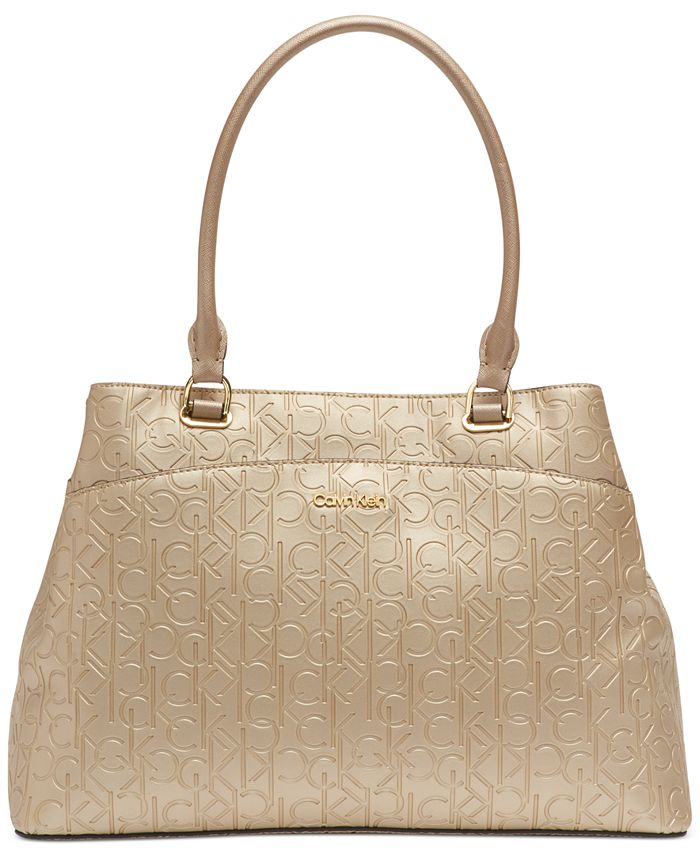 Oneerlijkheid isolatie helling Calvin Klein Hudson Signature Embossed Satchel & Reviews - Handbags &  Accessories - Macy's