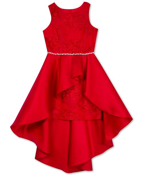 Rare Editions Big Girls Lace High Low Overlay Dress Reviews
