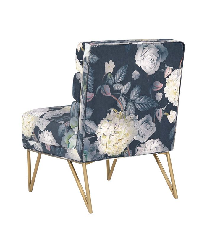 TOV Furniture Kelly Floral Velvet Chair & Reviews Furniture Macy's
