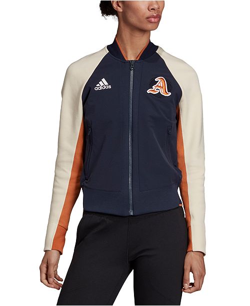 Adidas Women S Varsity Colorblocked Bomber Jacket Reviews