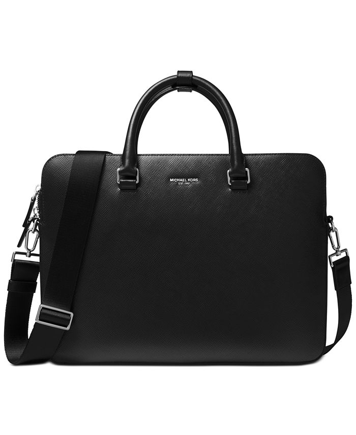 Michael Kors Men's Henry Leather Briefcase - Macy's