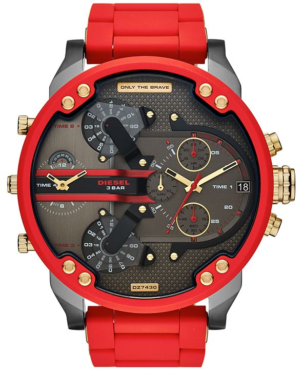 diesel watch mr daddy 2.0 red