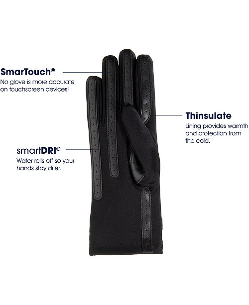 Isotoner Signature Smartdri Chevron Stretch Touchscreen Gloves