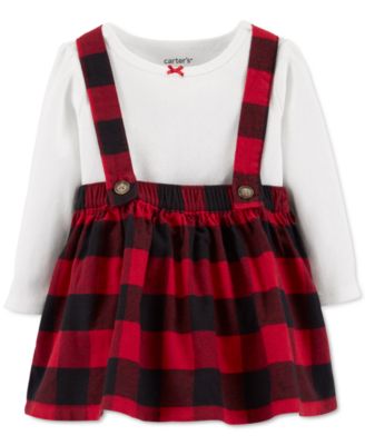baby girl flannel outfit