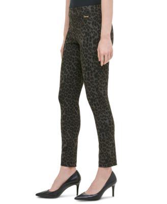 Calvin Klein Leopard-Print Pants