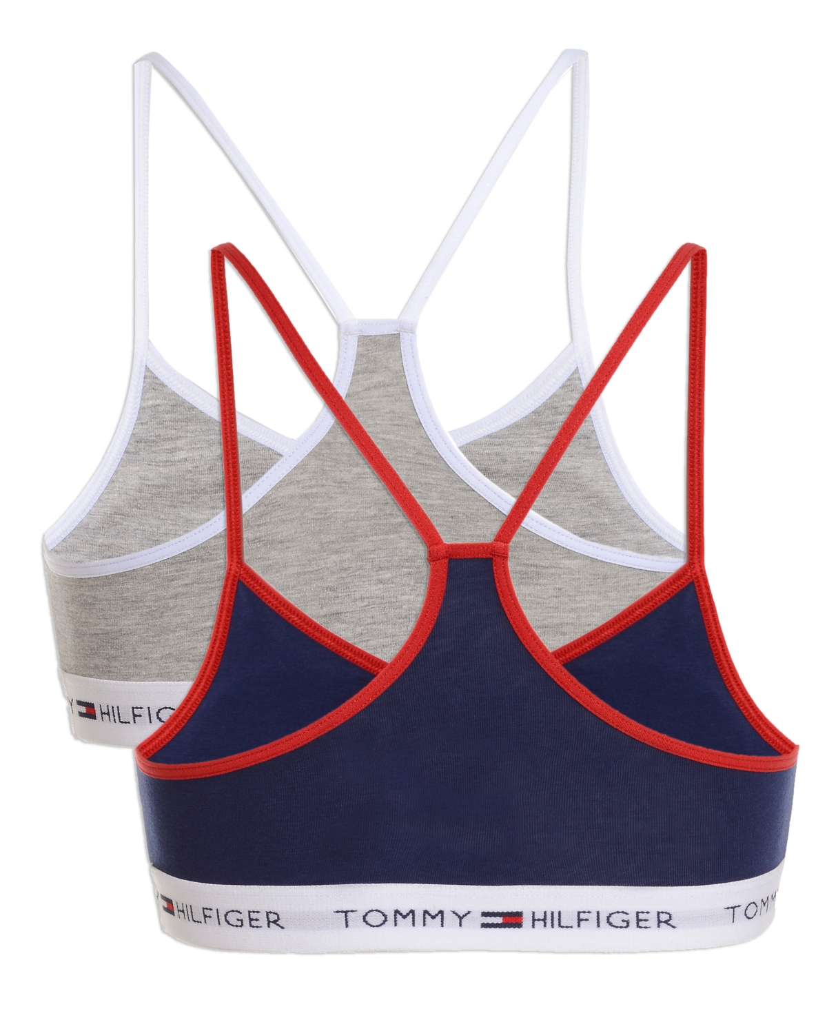 Tommy Hilfiger Little & Big Girls 2-Pk. Logo-Band Bras