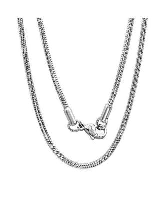 Men's Stainless Steel 24" Snake Style Chain Necklaces