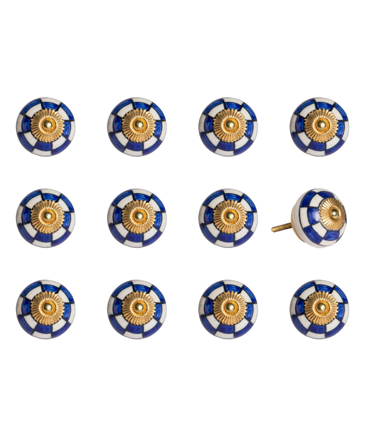 Knob-It Handpainted Ceramic Knob Set of 12