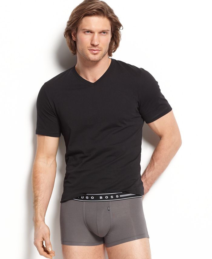 BOSS - Underwear, Cotton V Neck T Shirt 3 Pack