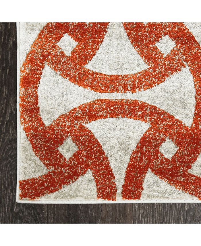 Trina Turk Tanja Modern Orange 3'10" x 5'2" Area Rug Macy's