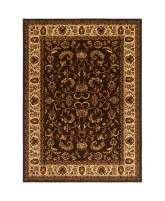 Primacy PRI05 Brown 7'8" x 10'4" Area Rug