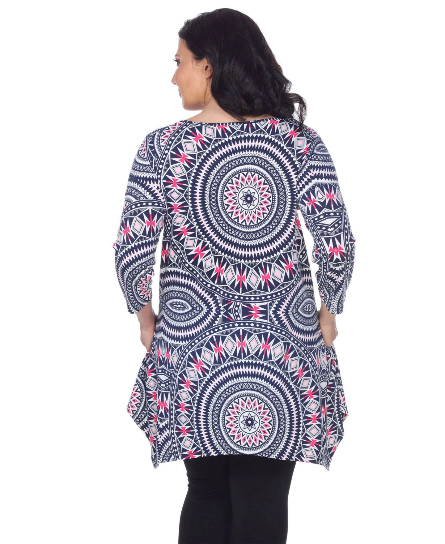 Женский топ White Mark Plus Size Maji Tunic, цвет: Красный — фото 4