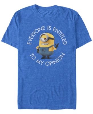 Minions Illumination Men's Despicable Me Entitled To My Opinion Short ...