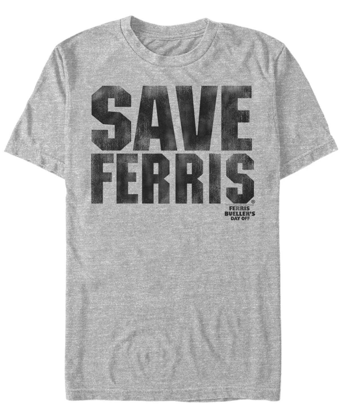 Paramount Men's Ferris Bueller'S Day Off Save Him Short Sleeve T-Shirt - Athletic H