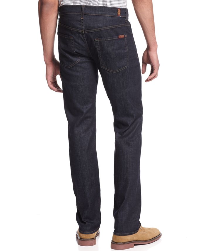 7 For All Mankind Men's Carsen Easy Straight Fit Jeans, Clean Dark - Macy's