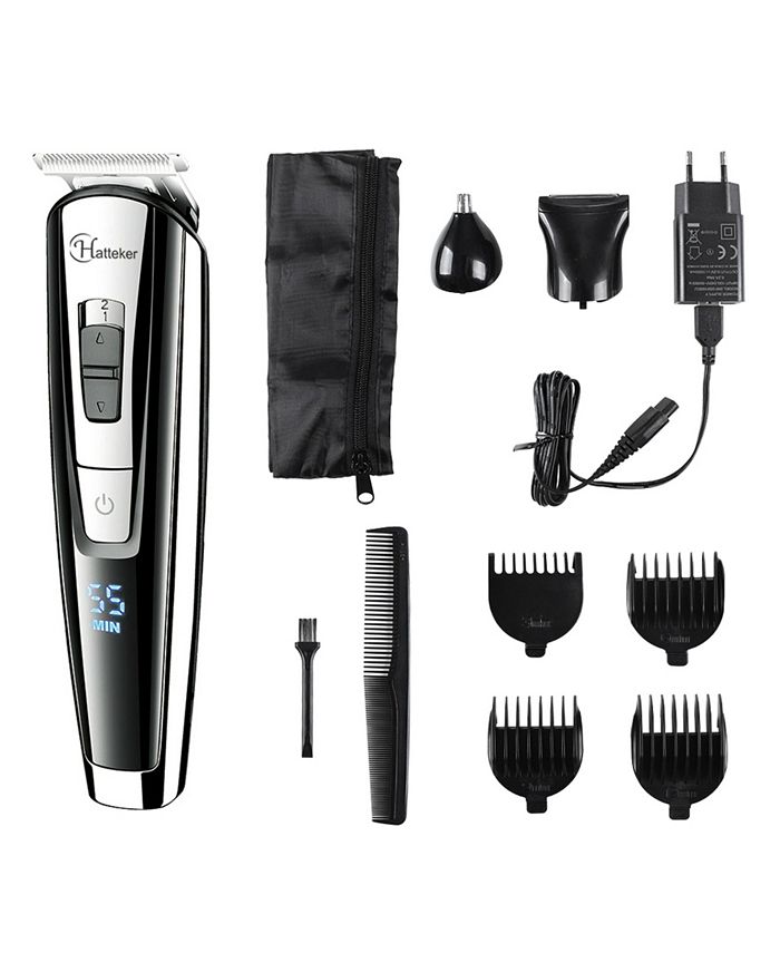 Surker Hatteker RFC588 3 in 1 MultiFunction Cordless Water Resistant Titanium Blade Hair/Beard