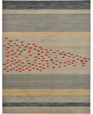 Bayshore Home Ojas Oja1 Light Blue Area Rug Collection