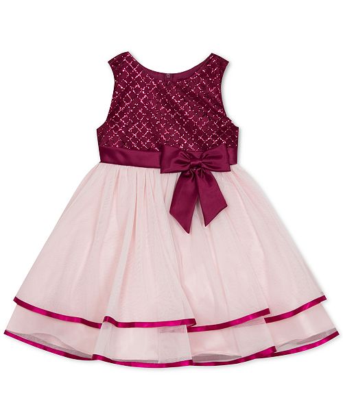 Rare Editions Baby Girls Glitter Bodice Dress Reviews All Girls