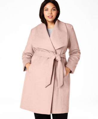 wool wrap coat with hood