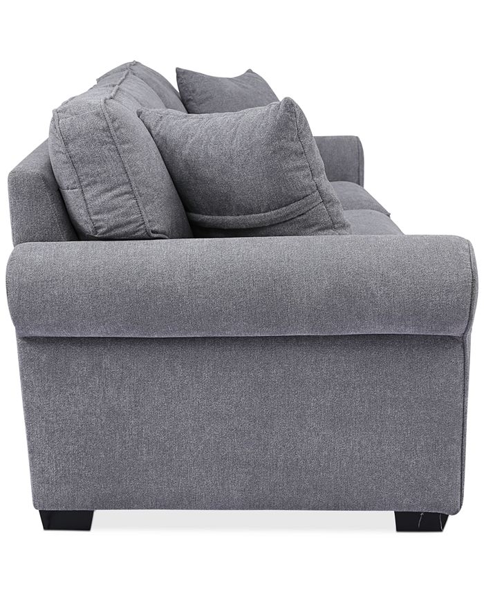 Furniture Ladlow 90" Fabric Roll Arm Sofa, Created for Macy's Macy's
