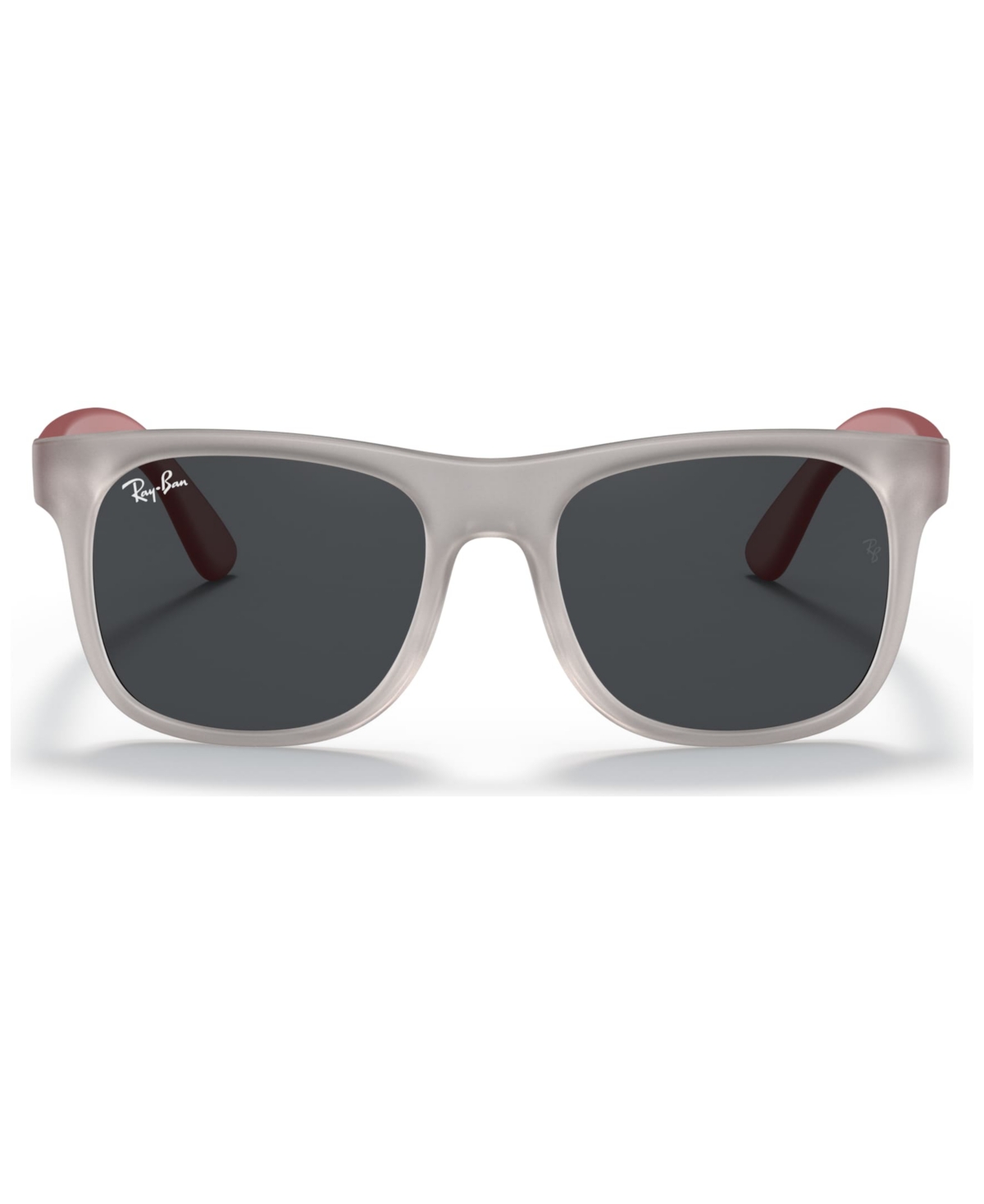 Ray-ban Jr . Kids Sunglasses, Rj9069s (ages 11-13) In Rubber Trasp Grey,dark Grey