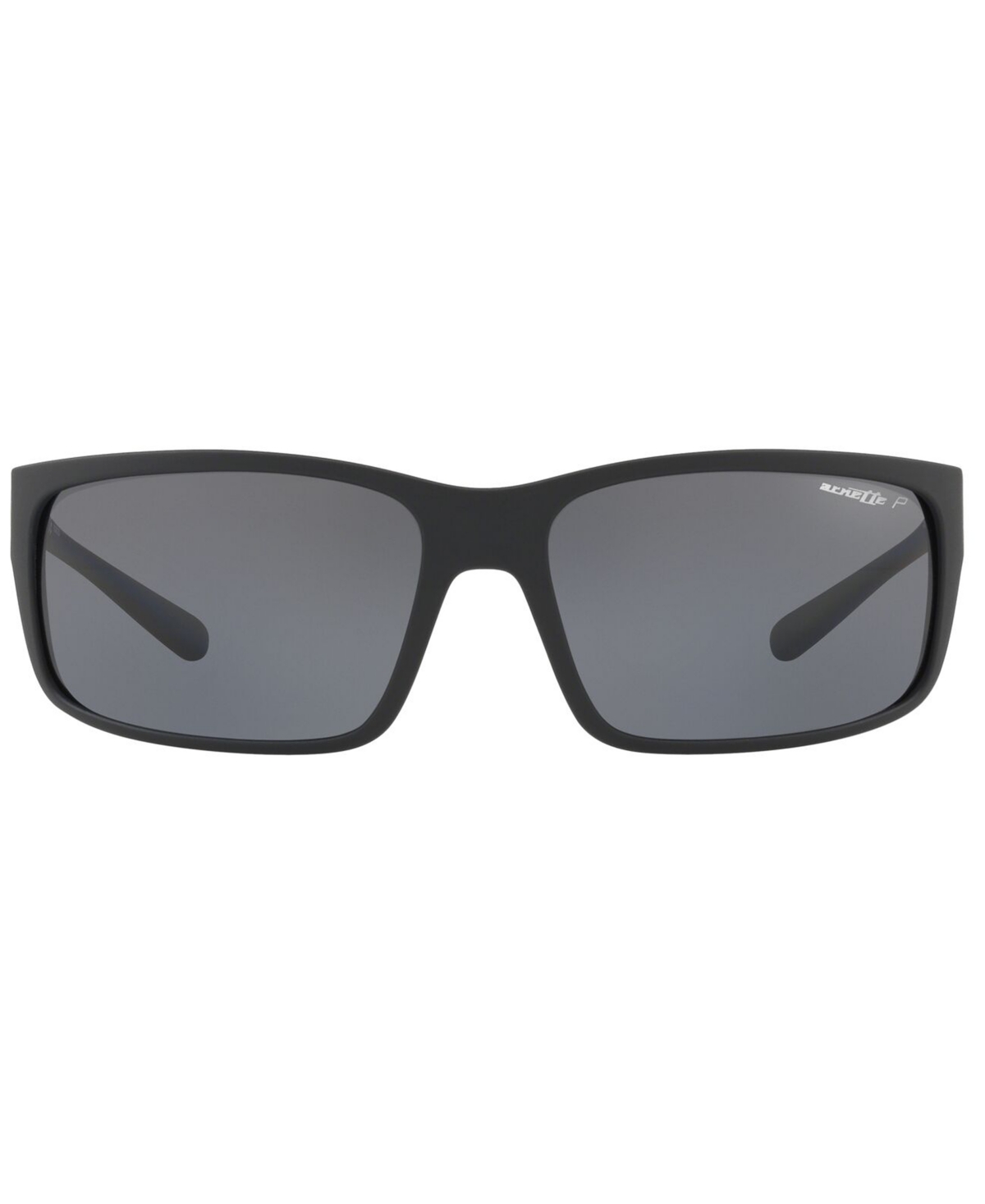 Shop Arnette Men's Polarized Sunglasses In Matte Black,polar Grey