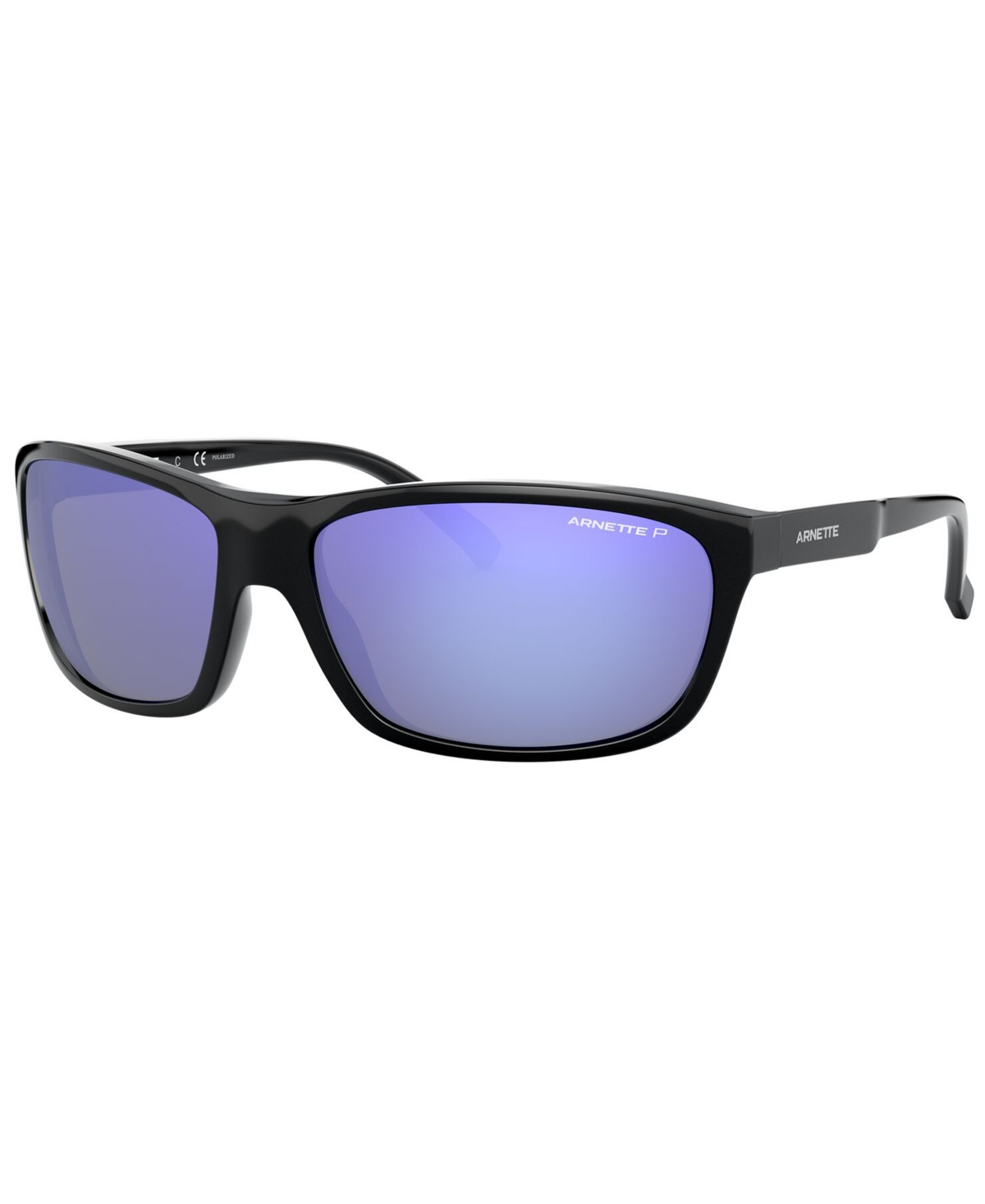 Arnette Men's Polarized Sunglasses In Black,polar Dark Grey Mirror Water