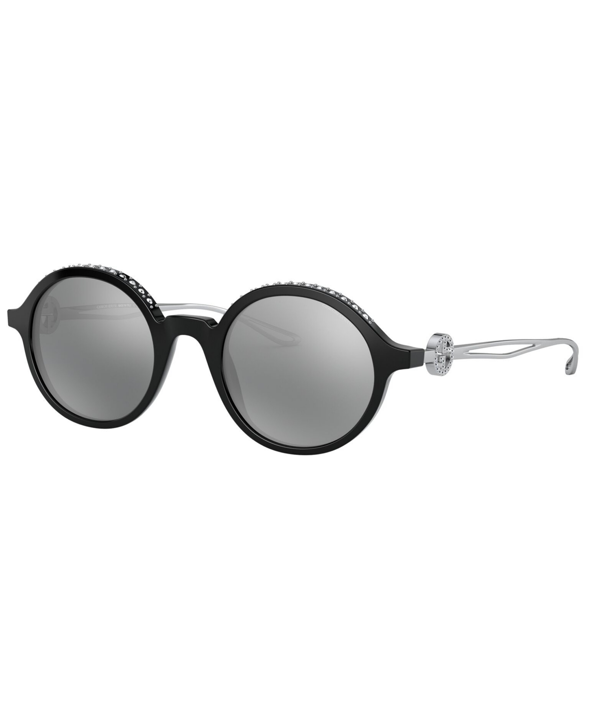 Giorgio Armani Women's Sunglasses, Ar8127b In Black,grey Mirror Black