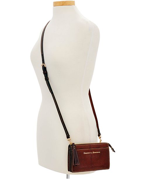 Dooney & Bourke Lizard Embossed Leather Gingy Crossbody & Reviews ...