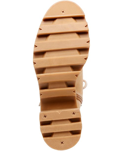 madden girl lace up lug boot