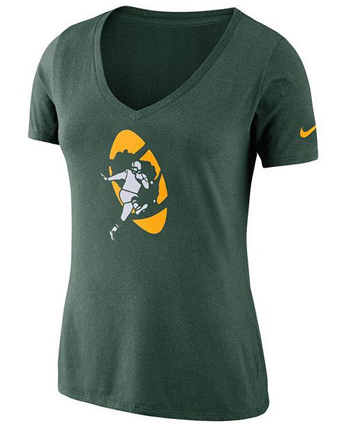 Nike Women S Green Bay Packers Historic Logo T Shirt Reviews Sports Fan Shop By Lids Men Macy S