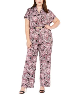 macys plus jumpsuits